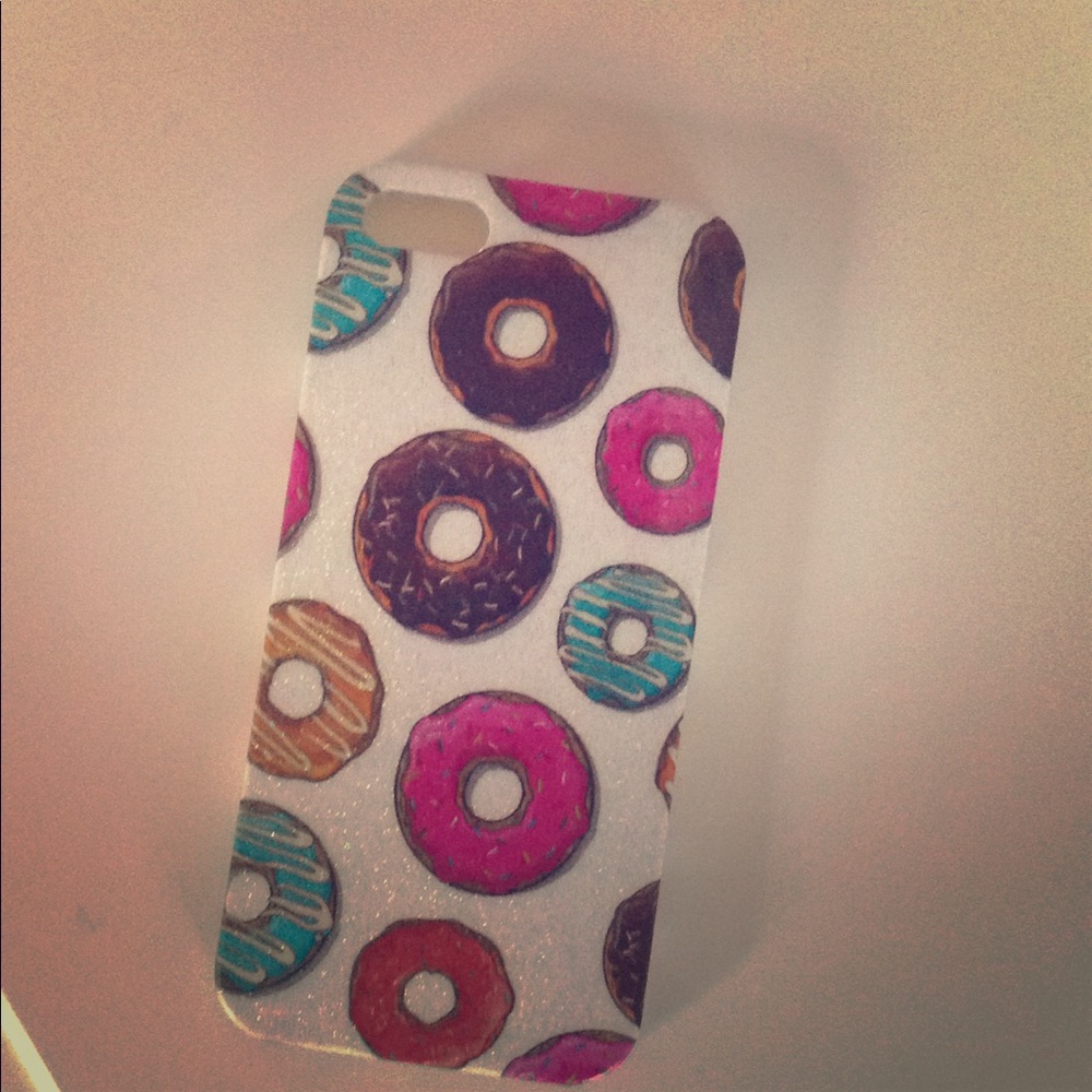 iPhone 5 Glittery Donut Phone Case
